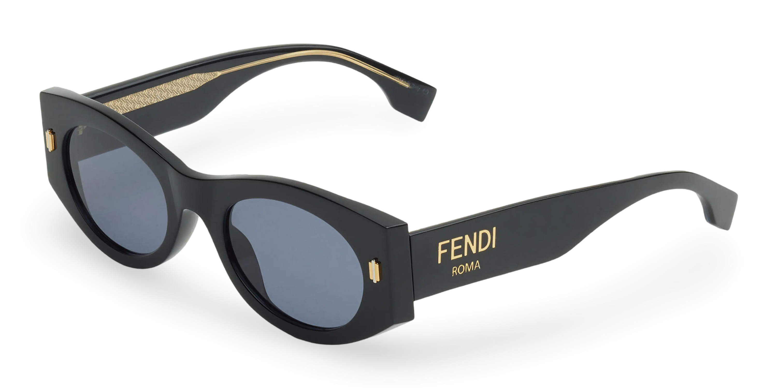 OCCHIALI DA SOLE OVALI NERI - 52-21-145 MM