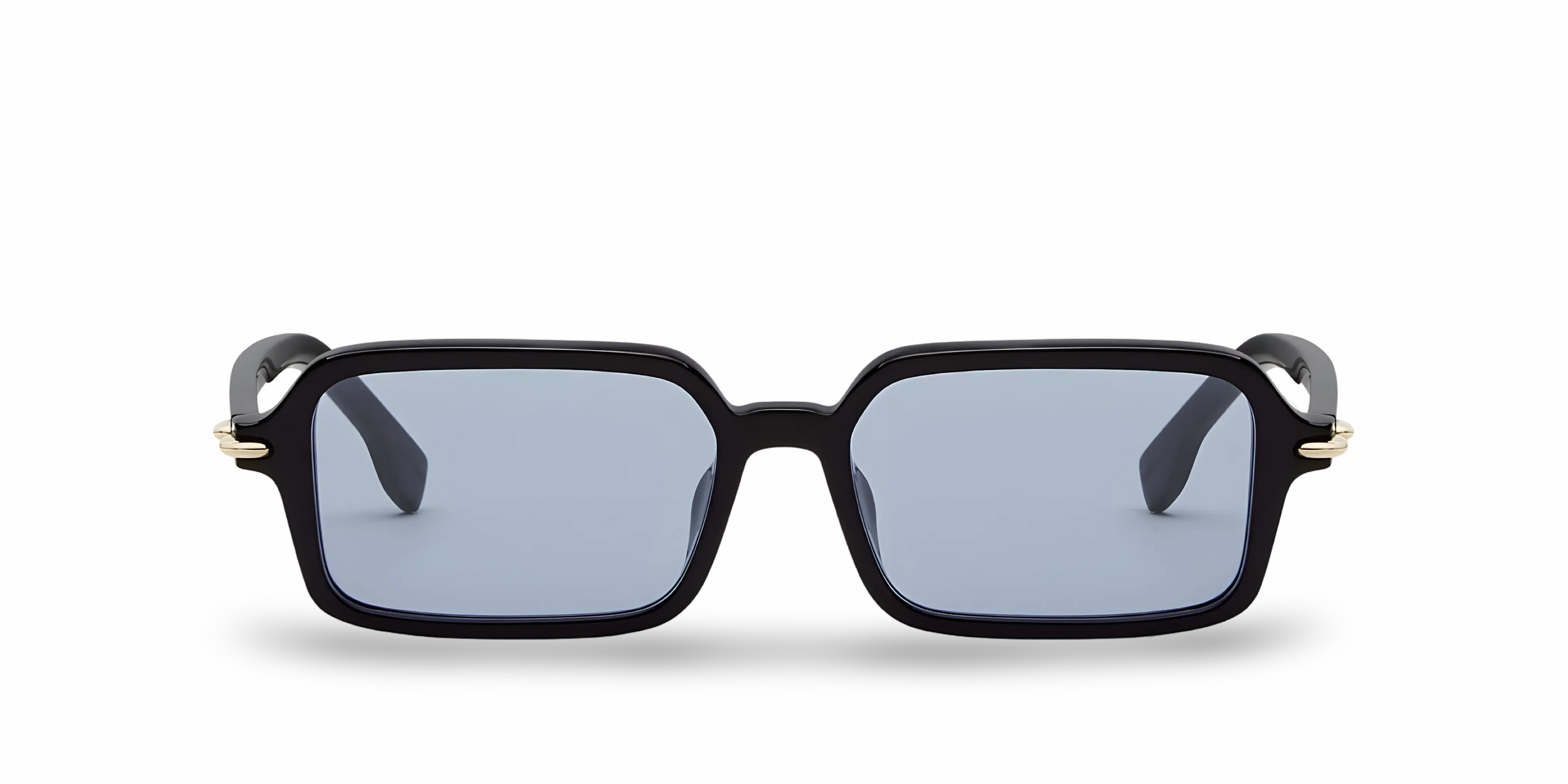 OCCHIALI DA SOLE RETTANGOLARI NERI - 51-17-140 MM