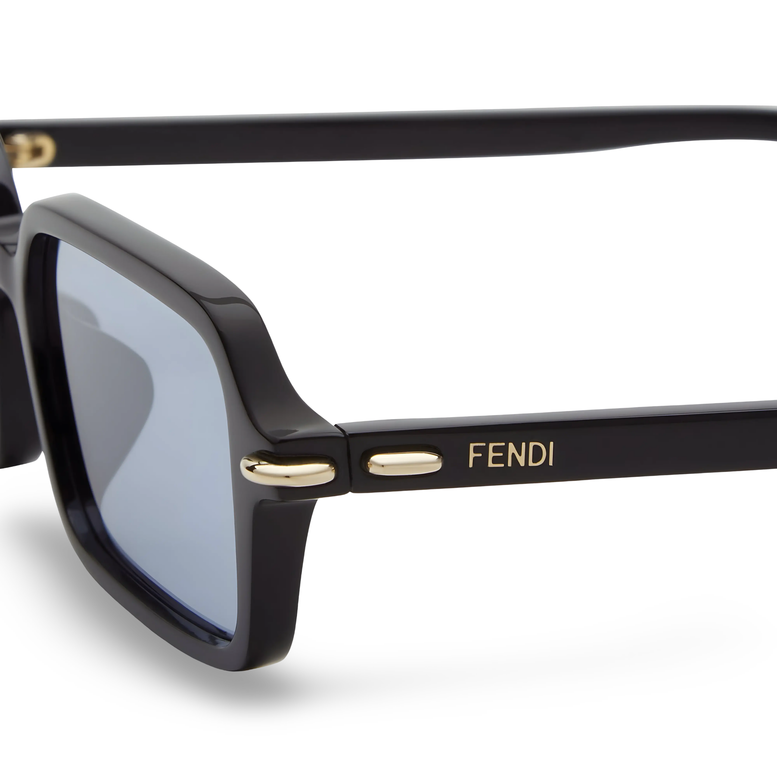 OCCHIALI DA SOLE RETTANGOLARI NERI - 51-17-140 MM