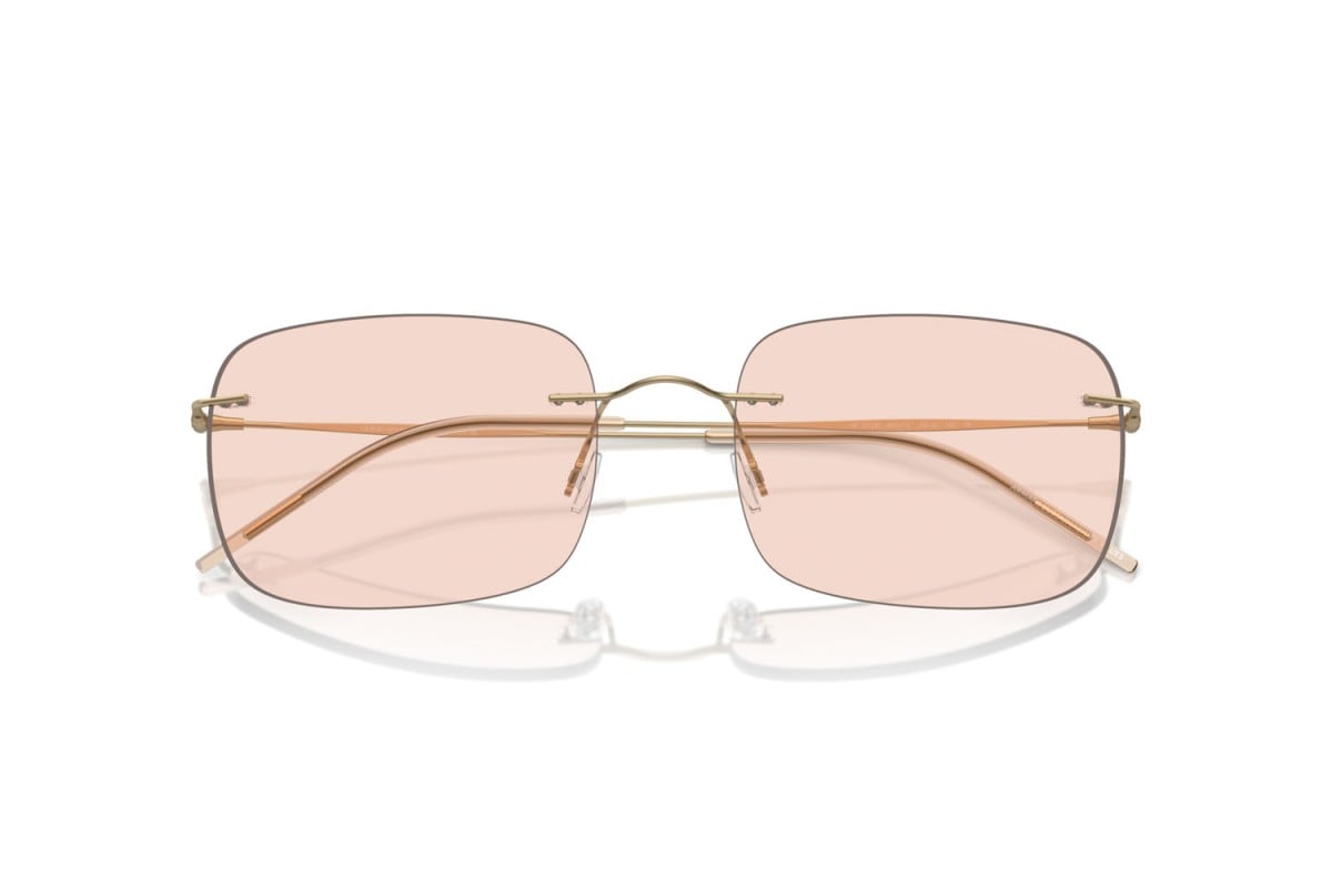 OCCHIALE DA SOLE UOMO | GIORGIO ARMANI AR 1512M - 300273 ORO PALLIDO OPACO - CALIBRO 58