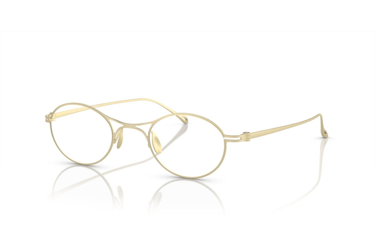 OCCHIALE DA VISTA UOMO | GIORGIO ARMANI AR 5135T - 3355 ORO PALLIDO OPACO - CALIBRO 45