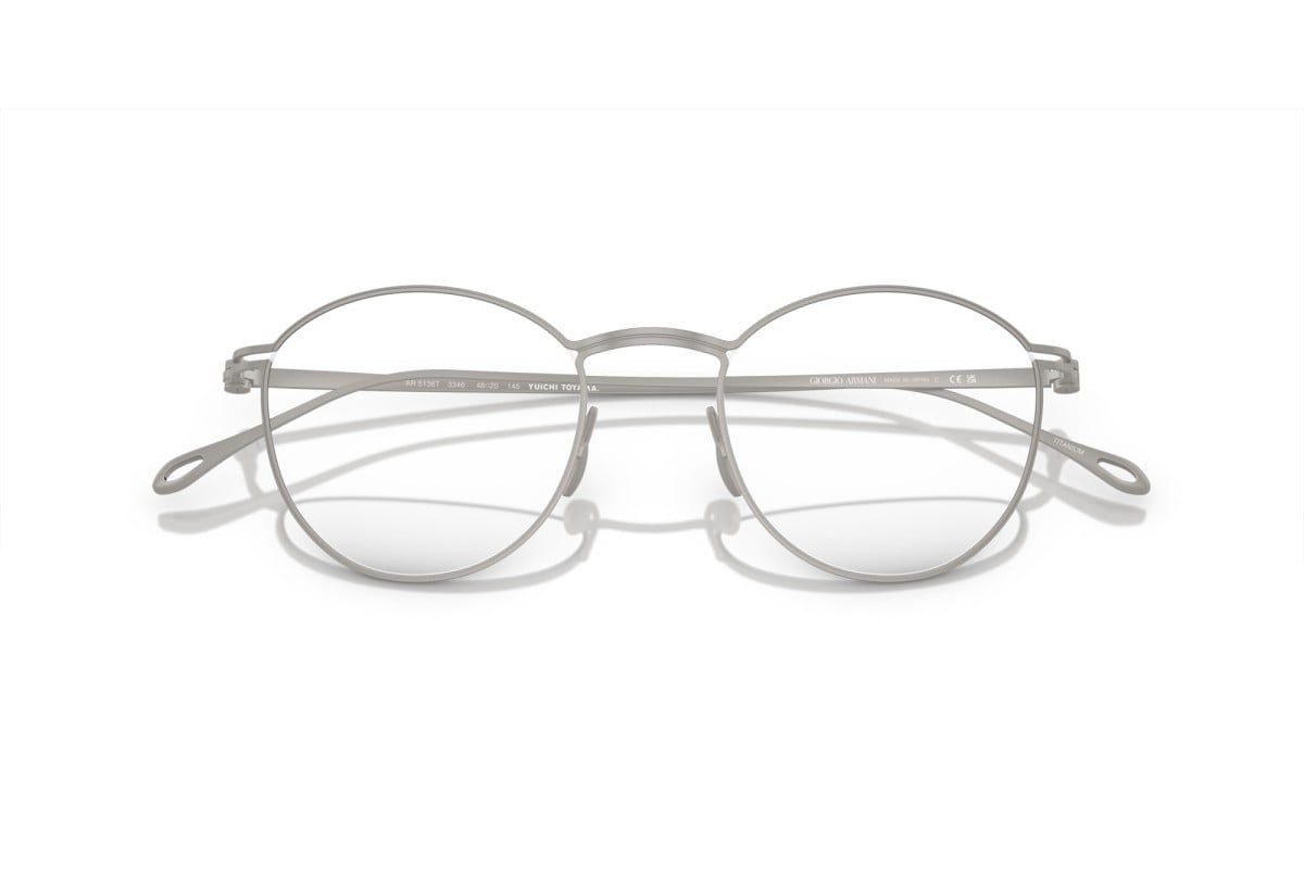 OCCHIALE DA VISTA UOMO | GIORGIO ARMANI AR 5136T - 3346 ARGENTO OPACO - CALIBRO 48