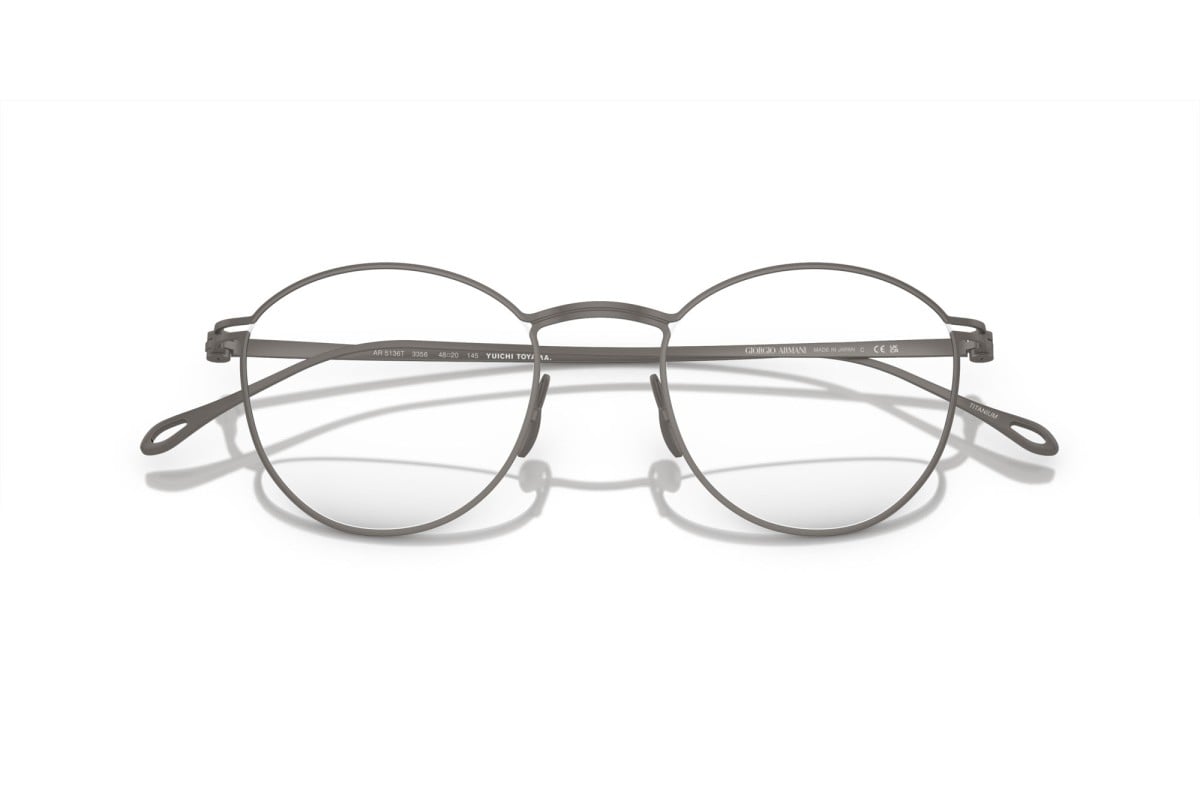 OCCHIALE DA VISTA UOMO | GIORGIO ARMANI AR 5136T - 3356 CANNA DI FUCILE OPACO - CALIBRO 48