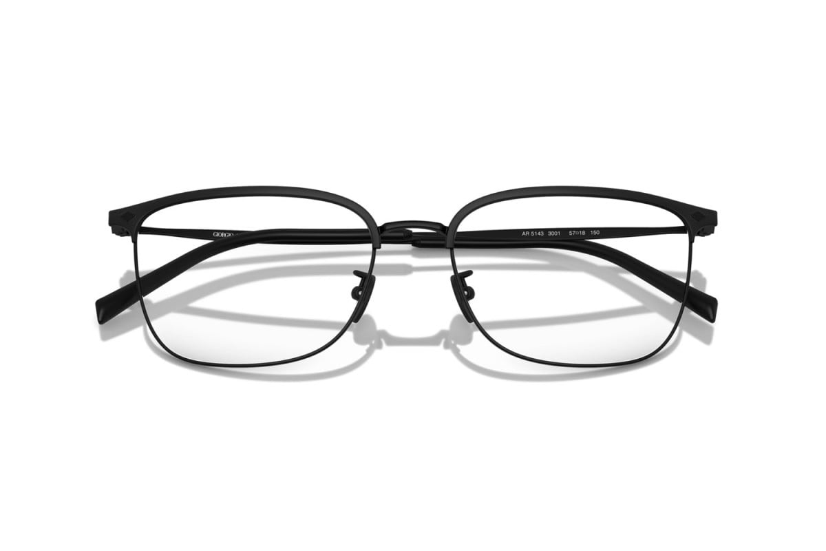 OCCHIALE DA VISTA UOMO | GIORGIO ARMANI AR 5143 - 3001 NERO OPACO - CALIBRO 57