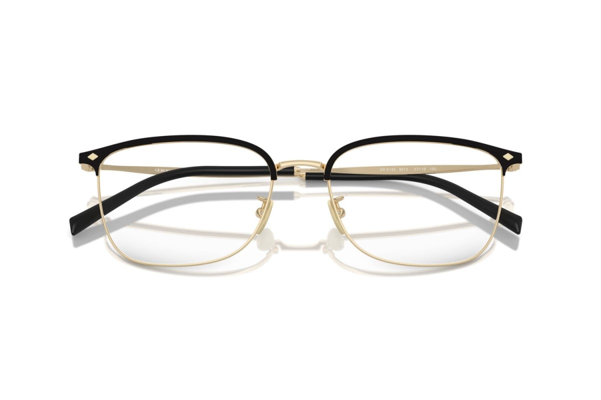 OCCHIALE DA VISTA UOMO | GIORGIO ARMANI AR 5143 - 3013 ORO PALLIDO - CALIBRO 55