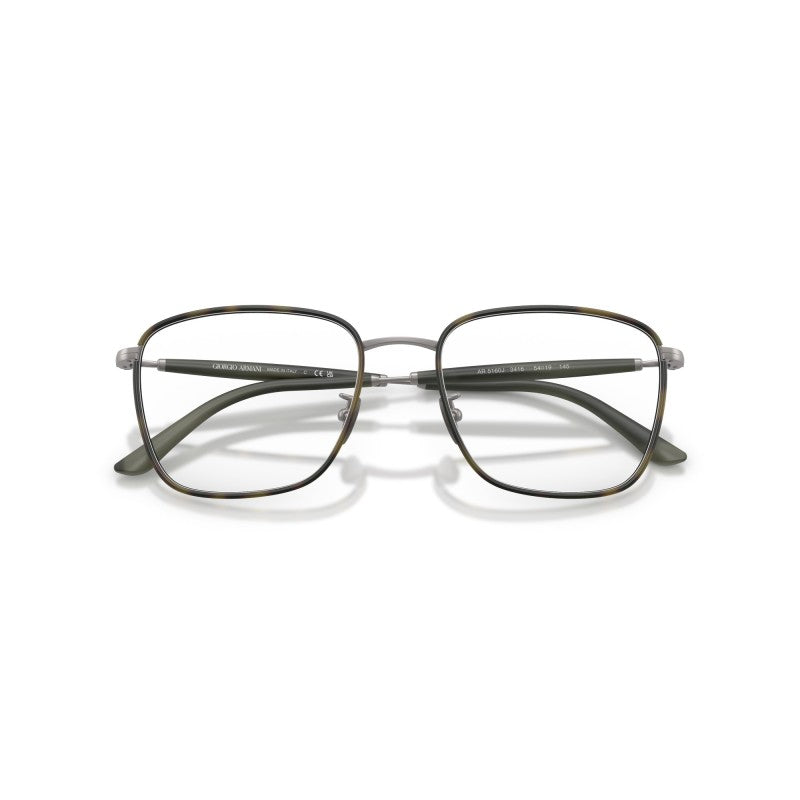OCCHIALE DA VISTA UOMO | GIORGIO ARMANI AR 5160J - 3416 CANNA DI FUCILE OPACA - CALIBRO 54