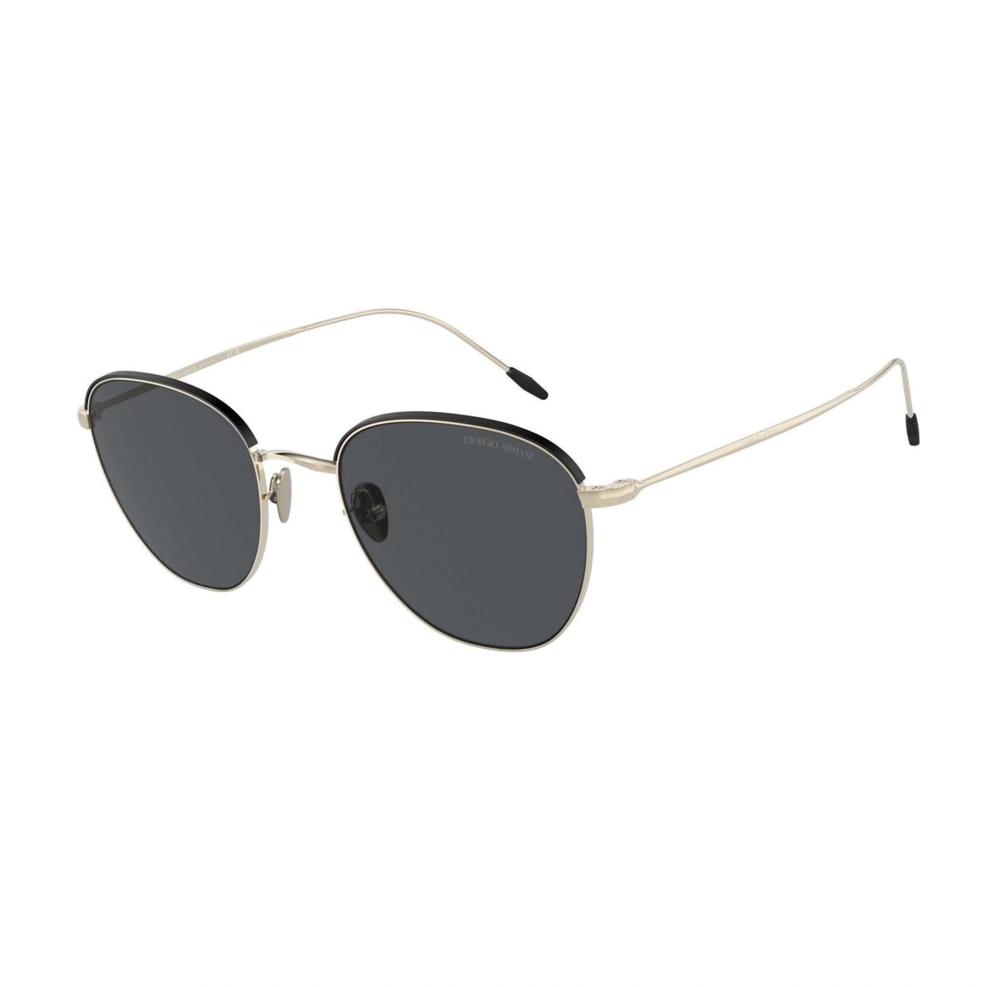 GIORGIO ARMANI AR 6048 - 300287 ORO PALLIDO-NERO | OCCHIALE DA SOLE UOMO | CALIBRO 51