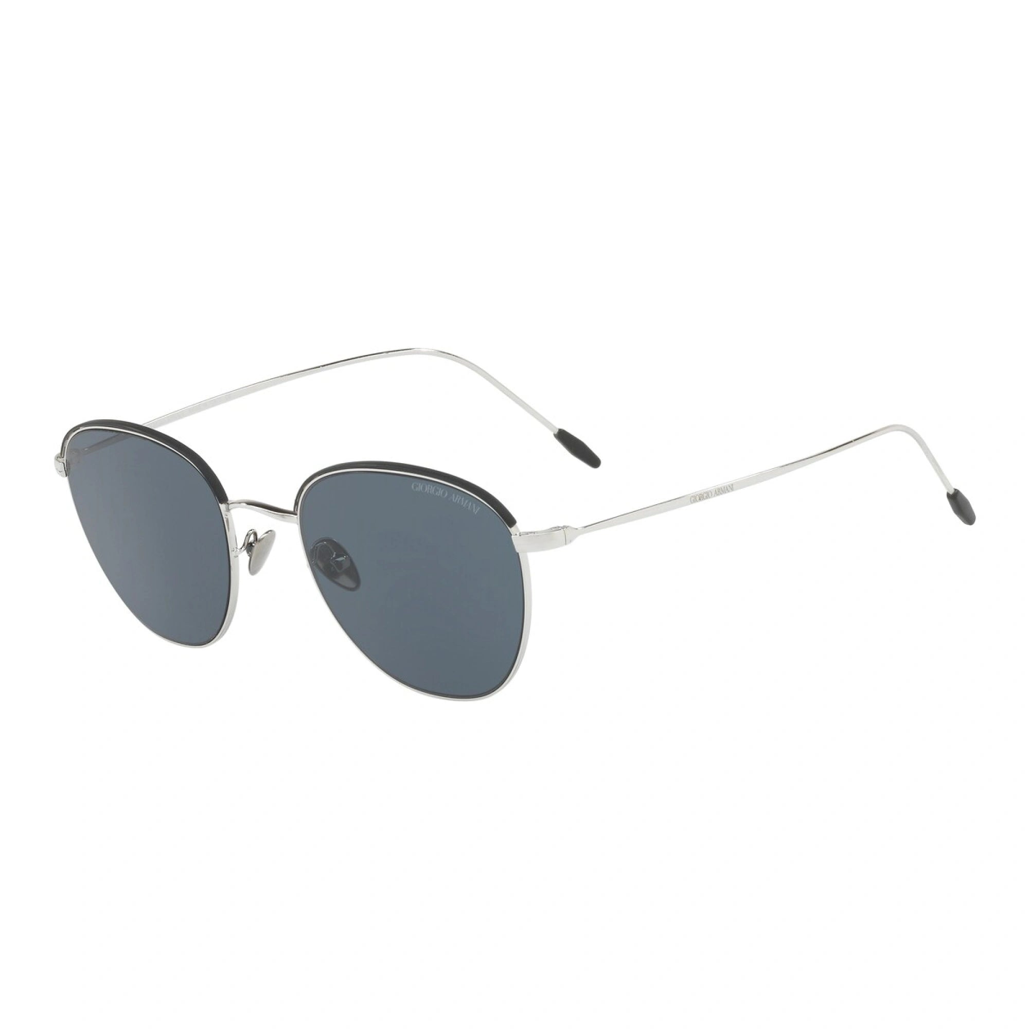 GIORGIO ARMANI AR 6048 - 301587 ARGENTO / NERO OPACO | OCCHIALE DA SOLE UOMO | CALIBRO 51