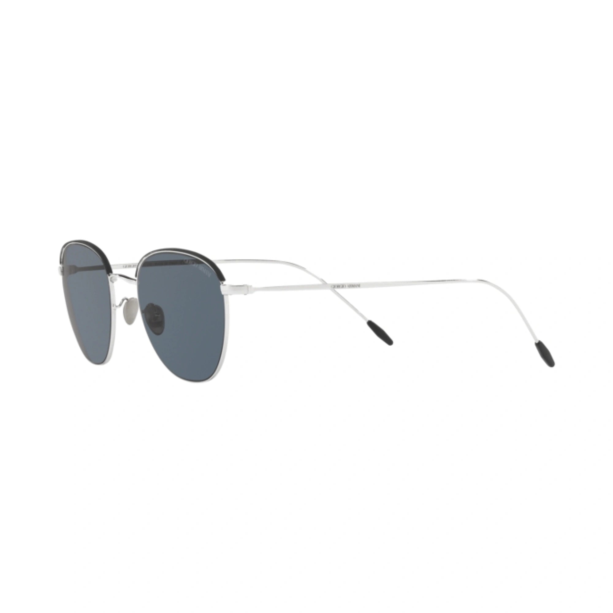 GIORGIO ARMANI AR 6048 - 301587 ARGENTO / NERO OPACO | OCCHIALE DA SOLE UOMO | CALIBRO 51
