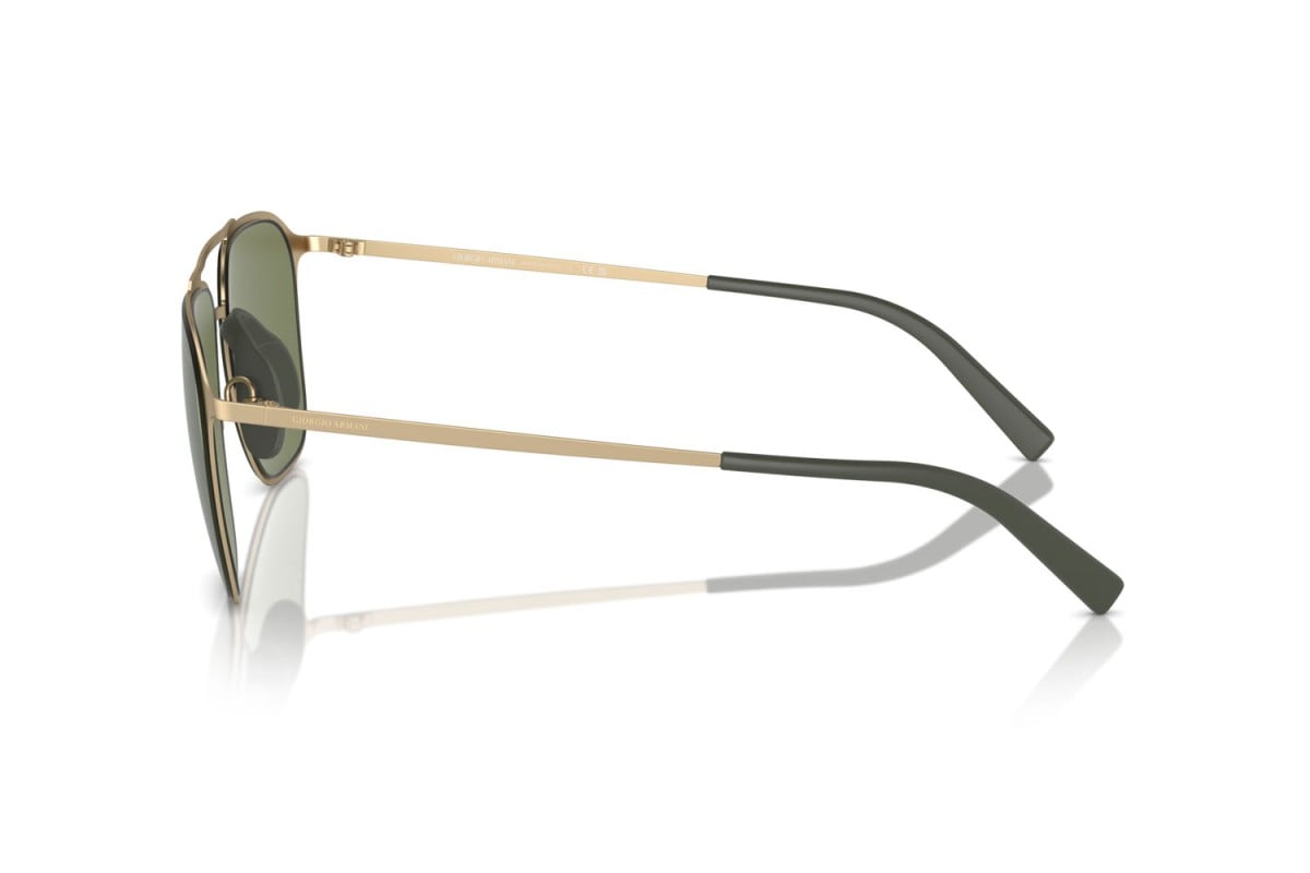 OCCHIALE DA SOLE UOMO | GIORGIO ARMANI AR 6110 - 30022A ORO PALLIDO OPACO - CALIBRO 58