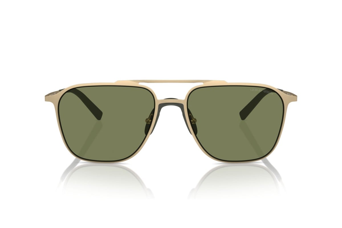 OCCHIALE DA SOLE UOMO | GIORGIO ARMANI AR 6110 - 30022A ORO PALLIDO OPACO - CALIBRO 58