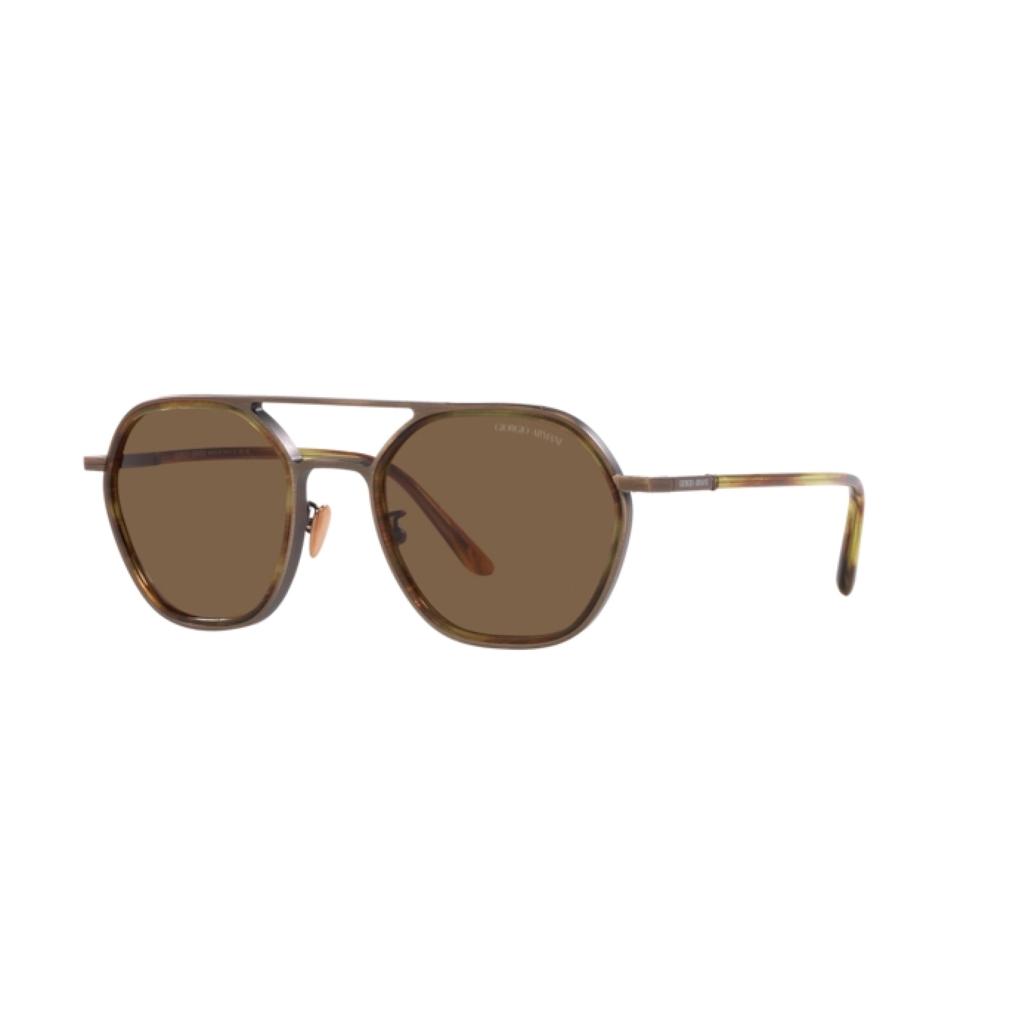 GIORGIO ARMANI AR 6145 - 326073 BRONZO SPAZZOLATO | OCCHIALE DA SOLE UOMO | CALIBRO 53