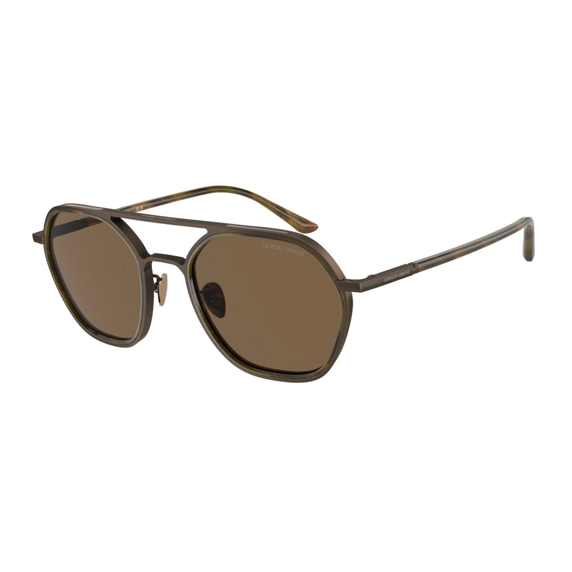 GIORGIO ARMANI AR 6145 - 326073 BRONZO SPAZZOLATO | OCCHIALE DA SOLE UOMO | CALIBRO 53