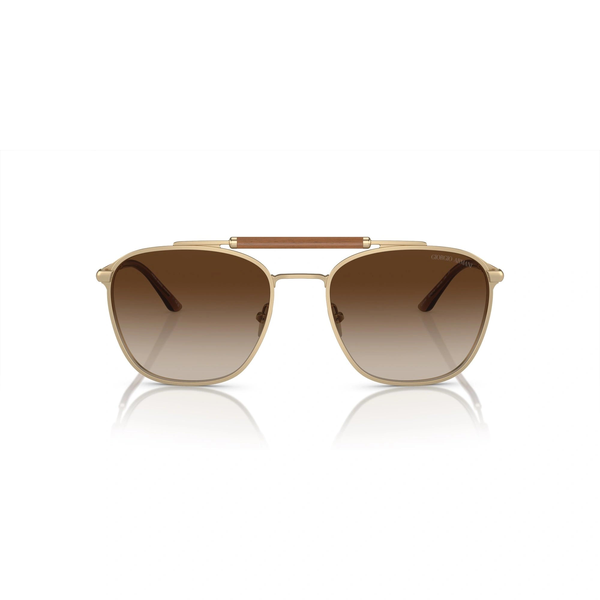 GIORGIO ARMANI AR 6149 - 300213 ORO PALLIDO OPACO | OCCHIALE DA SOLE UOMO | CALIBRO 55