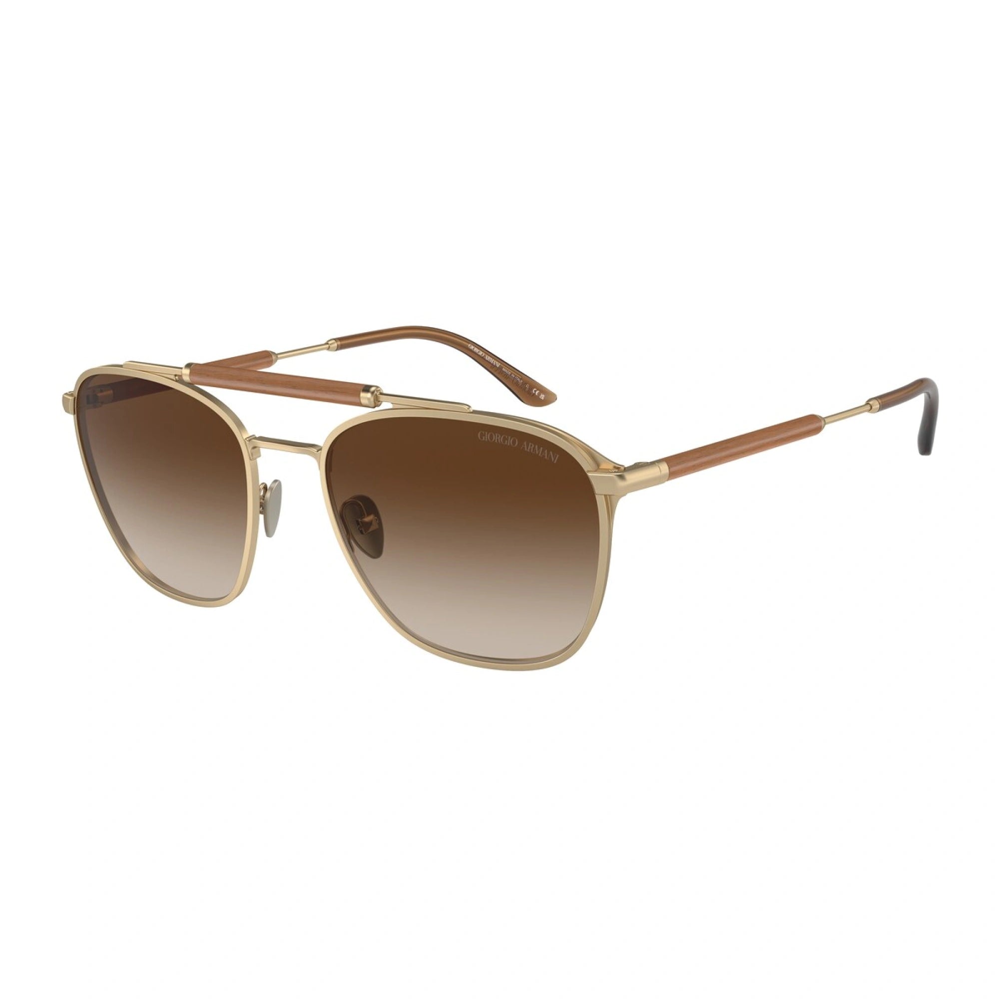 GIORGIO ARMANI AR 6149 - 300213 ORO PALLIDO OPACO | OCCHIALE DA SOLE UOMO | CALIBRO 55