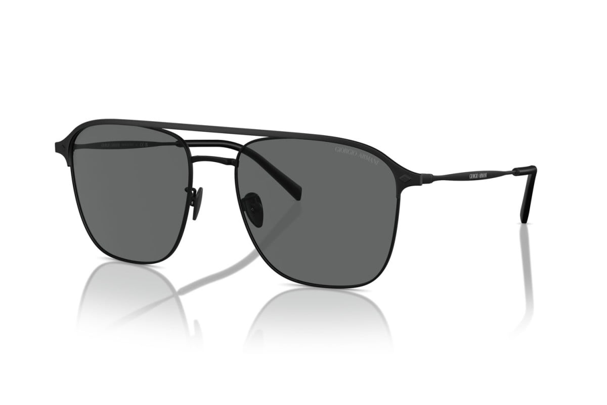 OCCHIALE DA SOLE UOMO | GIORGIO ARMANI AR 6154 - 300187 NERO OPACO - CALIBRO 57