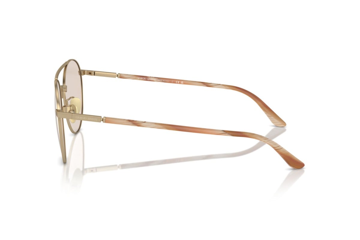 OCCHIALE DA SOLE UOMO | GIORGIO ARMANI AR 6156 - 3002M4 ORO PALLIDO OPACO - CALIBRO 54