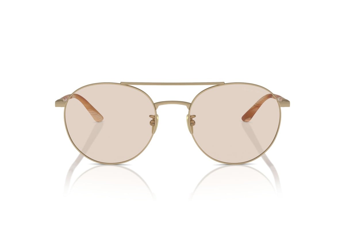OCCHIALE DA SOLE UOMO | GIORGIO ARMANI AR 6156 - 3002M4 ORO PALLIDO OPACO - CALIBRO 54