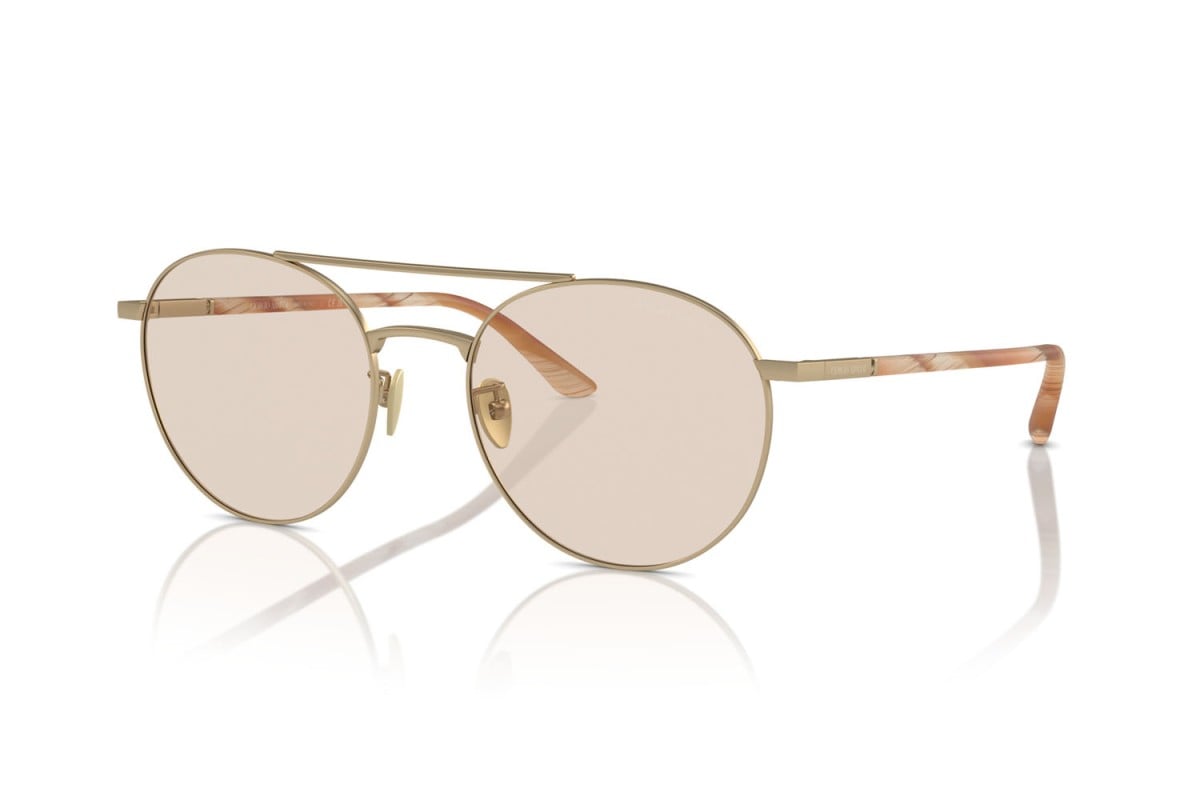 OCCHIALE DA SOLE UOMO | GIORGIO ARMANI AR 6156 - 3002M4 ORO PALLIDO OPACO - CALIBRO 54