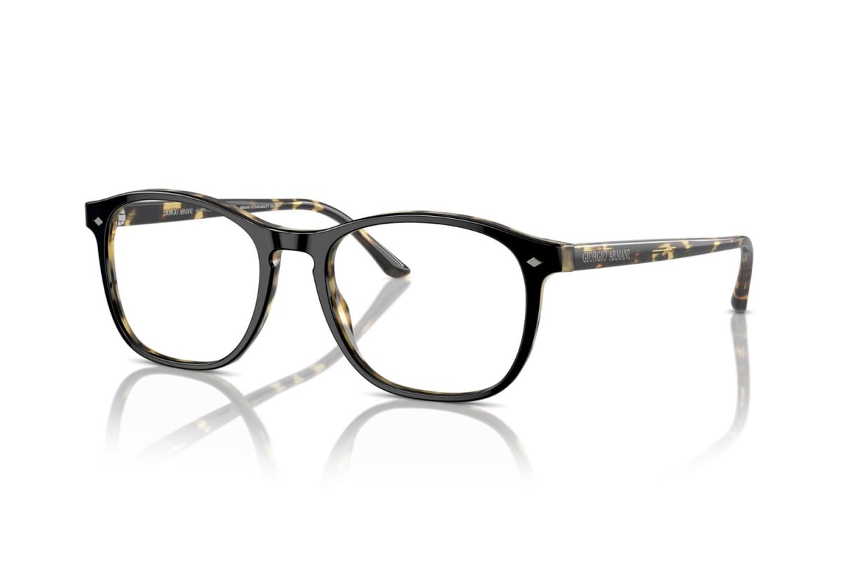 OCCHIALE DA VISTA UOMO | GIORGIO ARMANI AR 7003 - 6127 TOP NERO/AVANA - CALIBRO 52