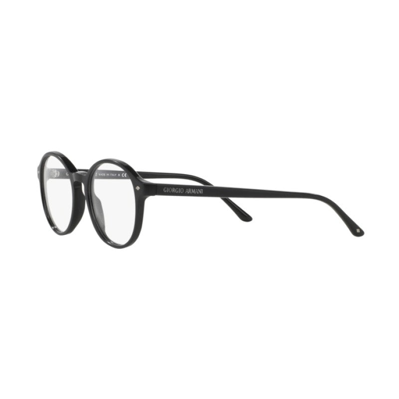 OCCHIALE DA VISTA UOMO | GIORGIO ARMANI AR 7004 - 5001 TOP NERO OPACO / LUCIDO - CALIBRO 49