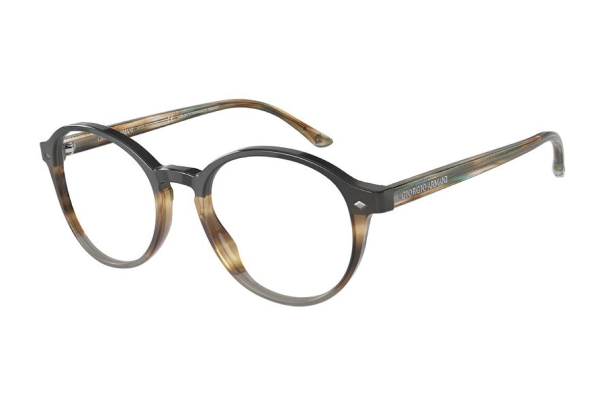 OCCHIALE DA VISTA UOMO | GIORGIO ARMANI AR 7004 - 5912 MARRONE STRIATO - CALIBRO 49