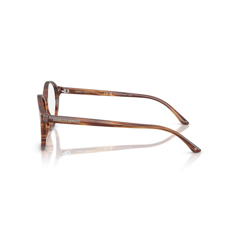 OCCHIALE DA VISTA UOMO | GIORGIO ARMANI AR 7004 - 6162 MARRONE STRIATO - CALIBRO 49