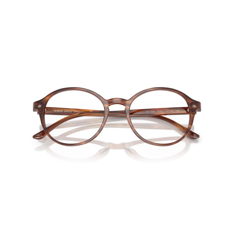 OCCHIALE DA VISTA UOMO | GIORGIO ARMANI AR 7004 - 6162 MARRONE STRIATO - CALIBRO 49