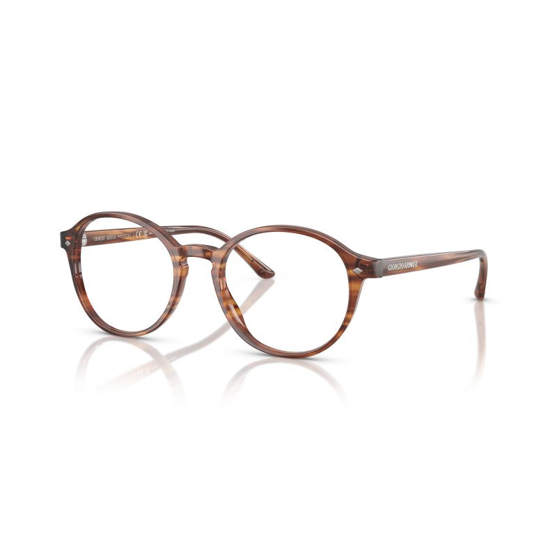 OCCHIALE DA VISTA UOMO | GIORGIO ARMANI AR 7004 - 6162 MARRONE STRIATO - CALIBRO 49