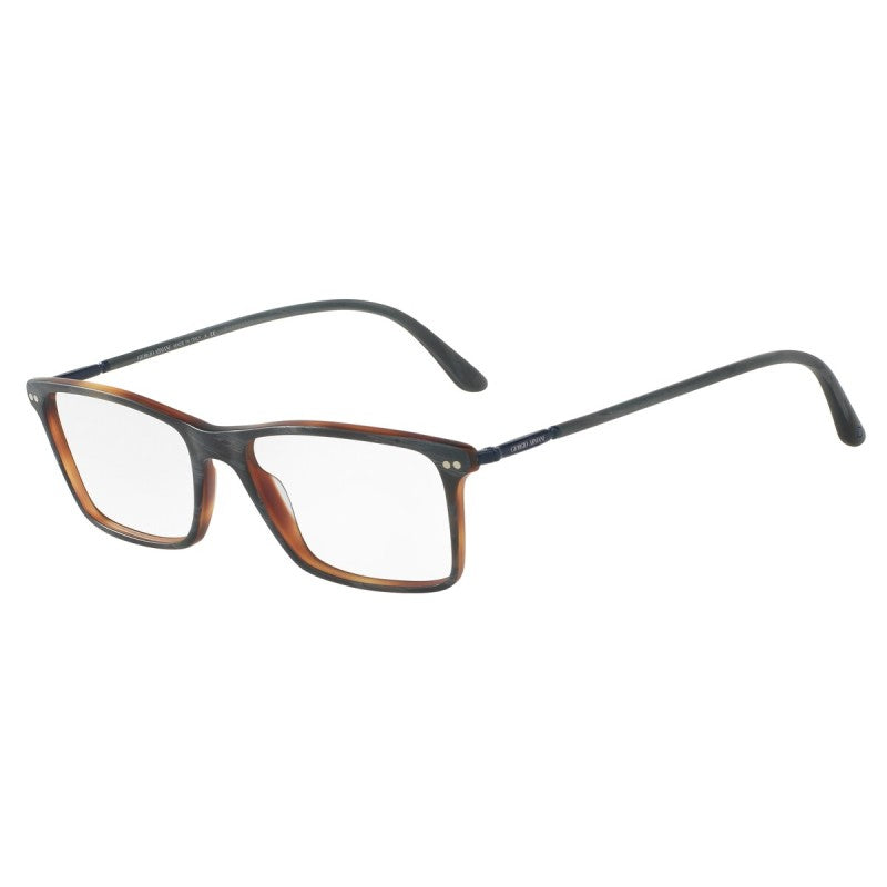 OCCHIALE DA VISTA UOMO | GIORGIO ARMANI AR 7037 - 5570 CORNO GRIGIO OPACO - CALIBRO 55