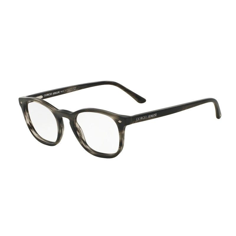 OCCHIALE DA VISTA UOMO | GIORGIO ARMANI AR 7074 - 5403 STRIPED MATTE GREY - CALIBRO 50
