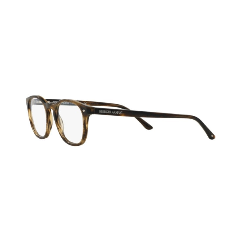 OCCHIALE DA VISTA UOMO | GIORGIO ARMANI AR 7074 - 5405 STRIPED MATTE DARK BROWN - CALIBRO 50
