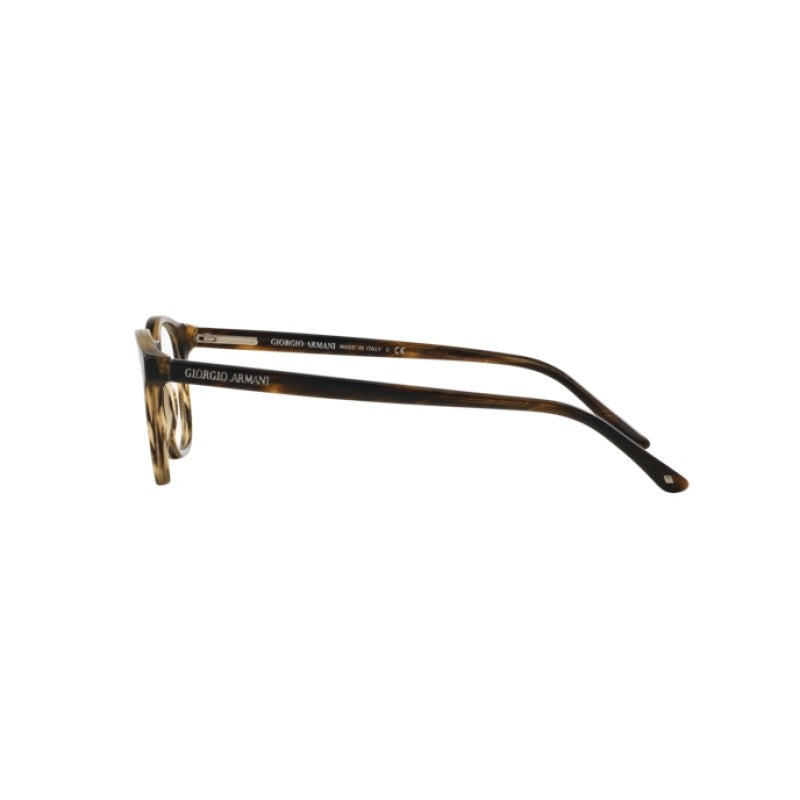 OCCHIALE DA VISTA UOMO | GIORGIO ARMANI AR 7074 - 5405 STRIPED MATTE DARK BROWN - CALIBRO 50