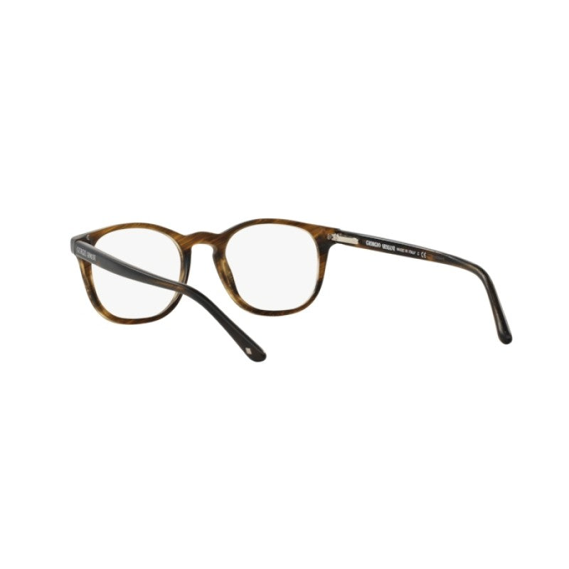 OCCHIALE DA VISTA UOMO | GIORGIO ARMANI AR 7074 - 5405 STRIPED MATTE DARK BROWN - CALIBRO 50