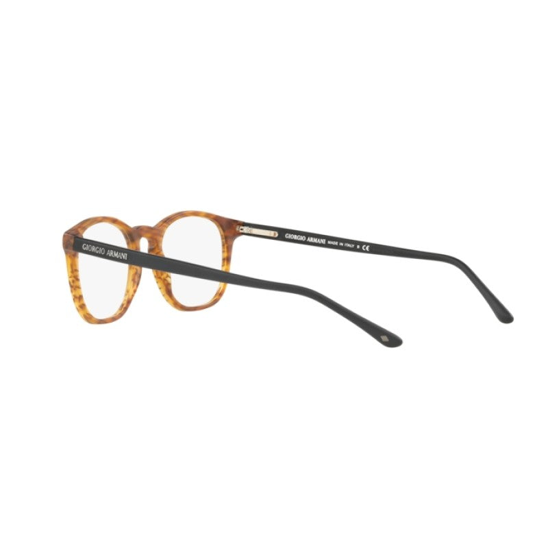 OCCHIALE DA VISTA UOMO | GIORGIO ARMANI AR 7074 - 5562 MATTE STRIPED LIGHT BROWN - CALIBRO 50