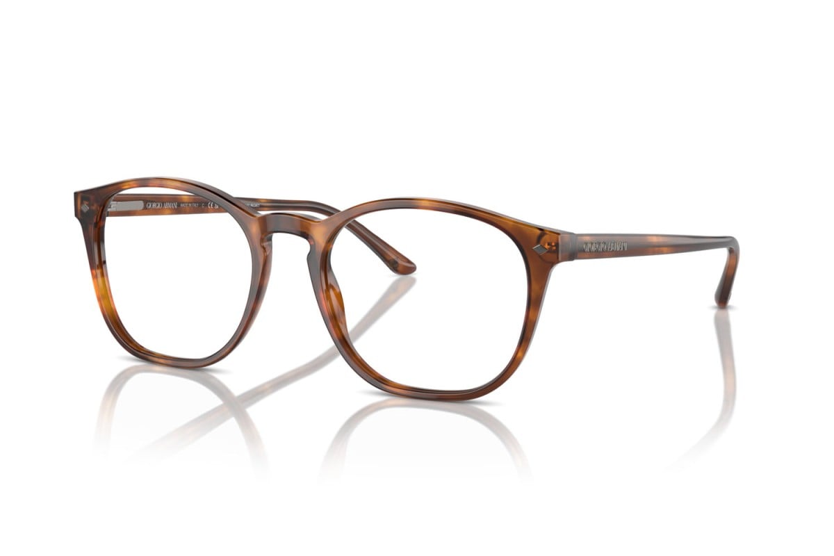 OCCHIALE DA VISTA UOMO | GIORGIO ARMANI AR 7074 - 5988 AVANA ROSSA - CALIBRO 50