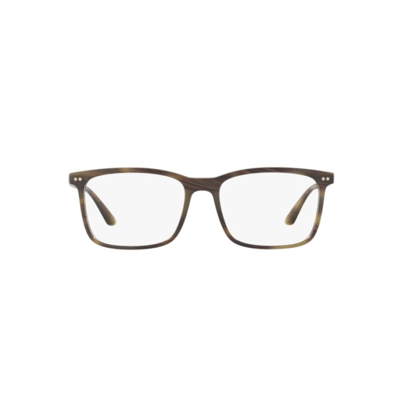 OCCHIALE DA VISTA UOMO | GIORGIO ARMANI AR 7122 - 5587 OLIVA OPACA A STRISCE - CALIBRO 56