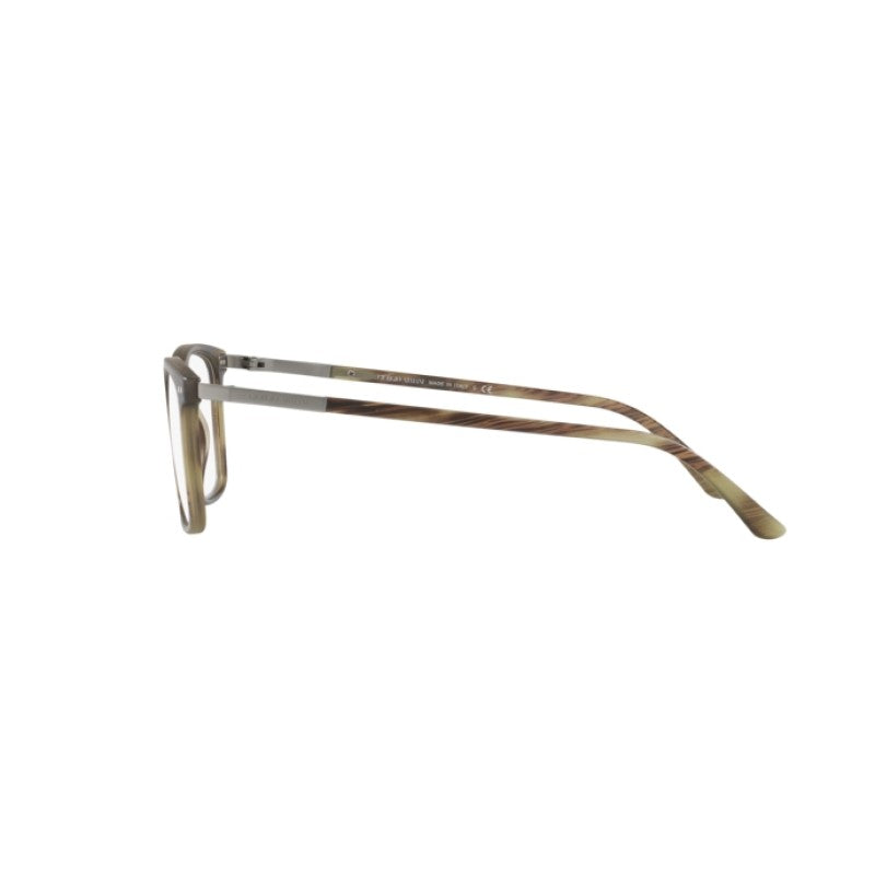 OCCHIALE DA VISTA UOMO | GIORGIO ARMANI AR 7122 - 5587 OLIVA OPACA A STRISCE - CALIBRO 56