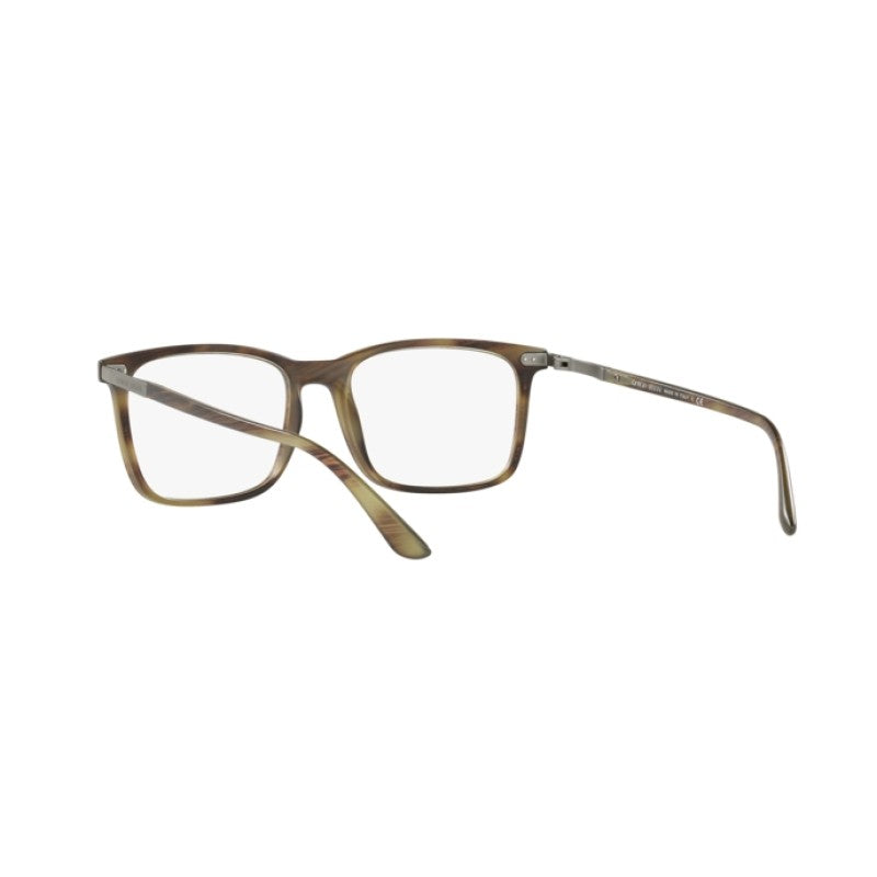 OCCHIALE DA VISTA UOMO | GIORGIO ARMANI AR 7122 - 5587 OLIVA OPACA A STRISCE - CALIBRO 56