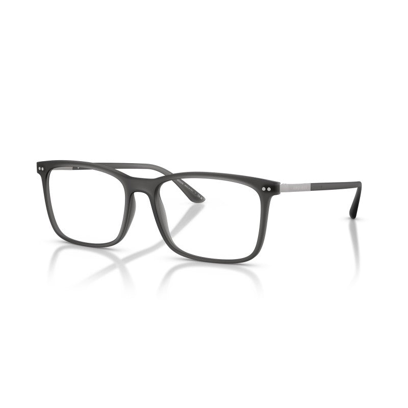 OCCHIALE DA VISTA UOMO | GIORGIO ARMANI AR 7122 - 6416 GRIGIO TRASPARENTE OPACO - CALIBRO 54
