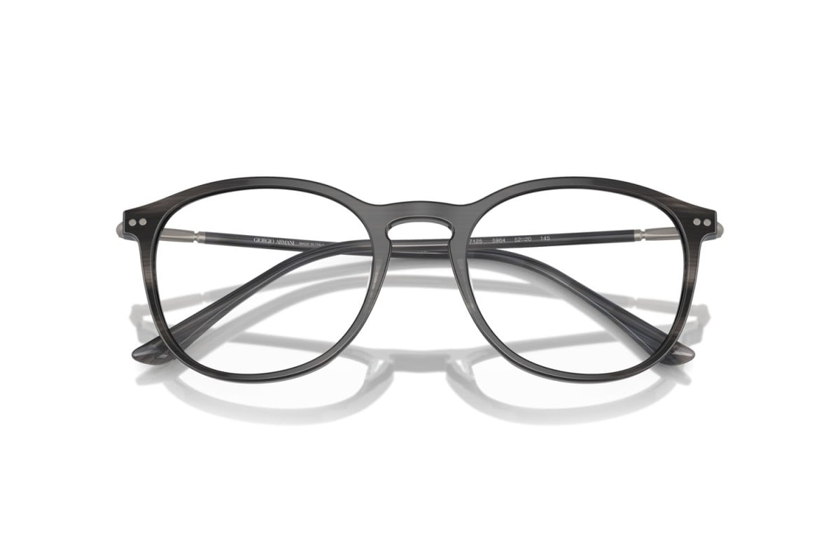 OCCHIALE DA VISTA UOMO | GIORGIO ARMANI AR 7125 - 5964 GRIGIO STRIATO - CALIBRO 52