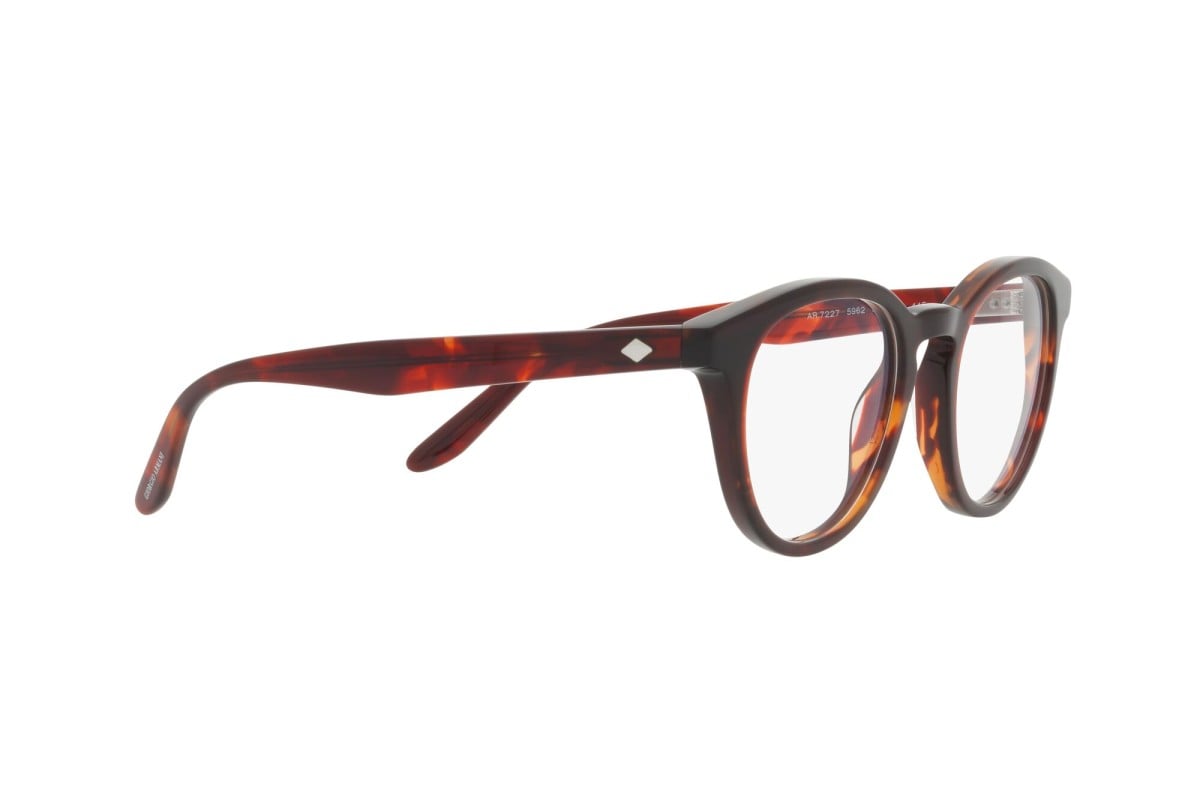 OCCHIALE DA VISTA UOMO | GIORGIO ARMANI AR 7227 - 5962 AVANA ROSSA - CALIBRO 50