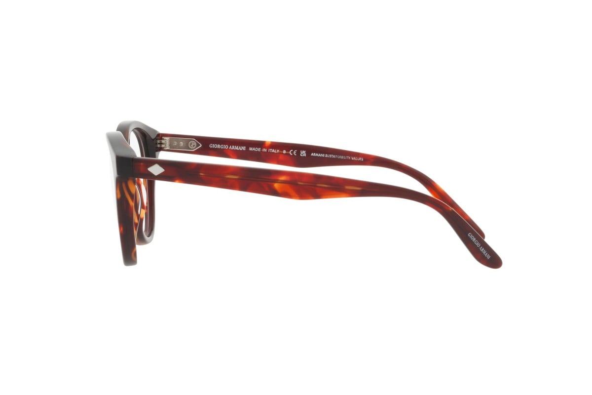 OCCHIALE DA VISTA UOMO | GIORGIO ARMANI AR 7227 - 5962 AVANA ROSSA - CALIBRO 50