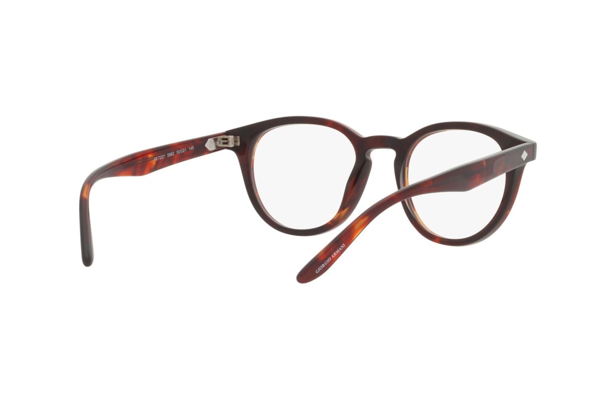 OCCHIALE DA VISTA UOMO | GIORGIO ARMANI AR 7227 - 5962 AVANA ROSSA - CALIBRO 50