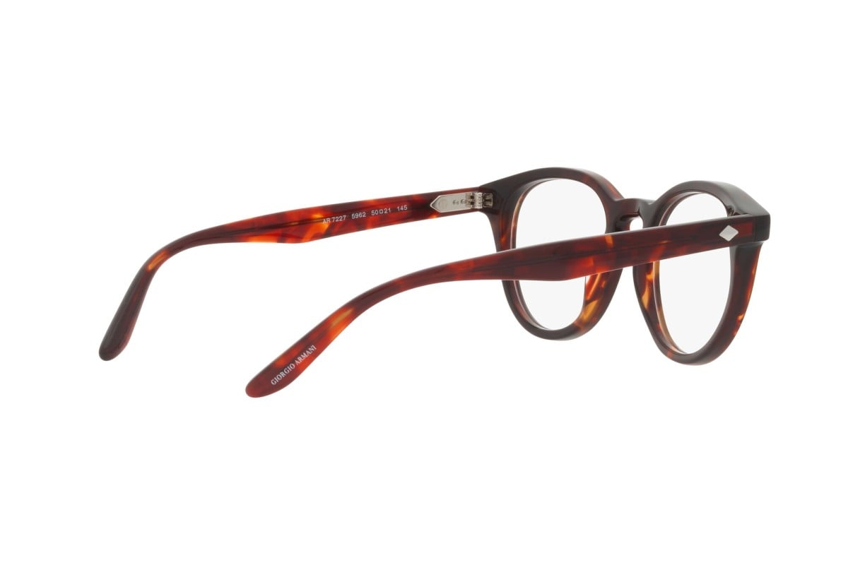 OCCHIALE DA VISTA UOMO | GIORGIO ARMANI AR 7227 - 5962 AVANA ROSSA - CALIBRO 50