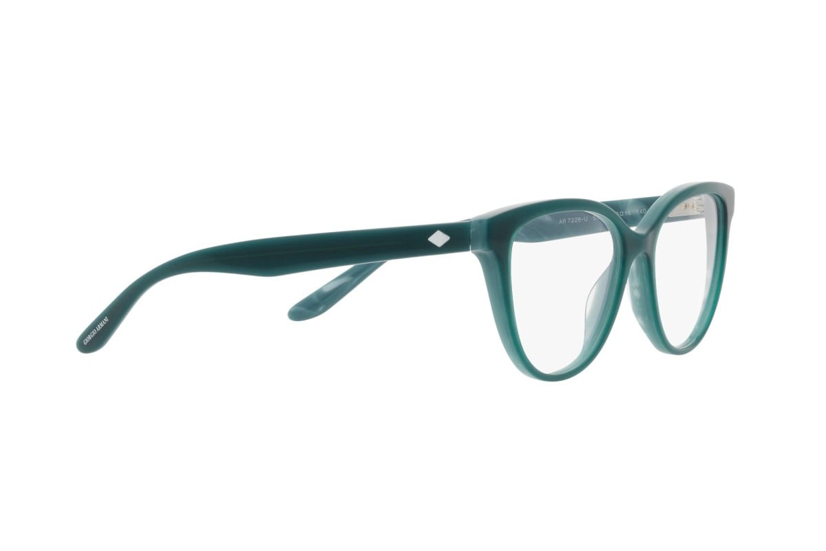OCCHIALE DA VISTA DONNA | GIORGIO ARMANI AR 7228U - 5970 PETROLIO DI MARMO A DOPPIO STRATO - CALIBRO 53