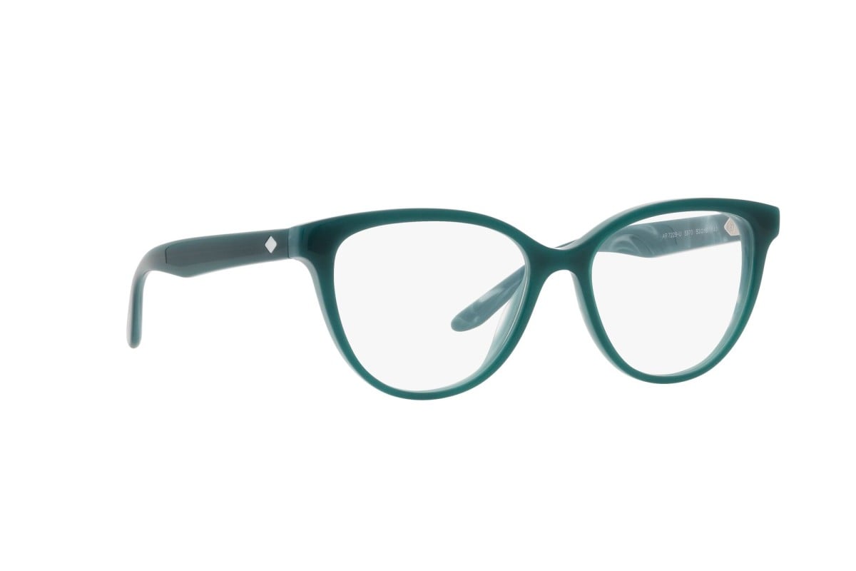 OCCHIALE DA VISTA DONNA | GIORGIO ARMANI AR 7228U - 5970 PETROLIO DI MARMO A DOPPIO STRATO - CALIBRO 53
