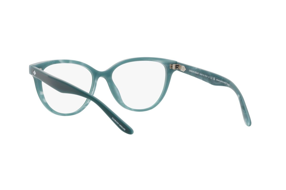OCCHIALE DA VISTA DONNA | GIORGIO ARMANI AR 7228U - 5970 PETROLIO DI MARMO A DOPPIO STRATO - CALIBRO 53