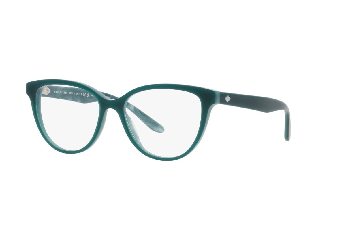OCCHIALE DA VISTA DONNA | GIORGIO ARMANI AR 7228U - 5970 PETROLIO DI MARMO A DOPPIO STRATO - CALIBRO 53