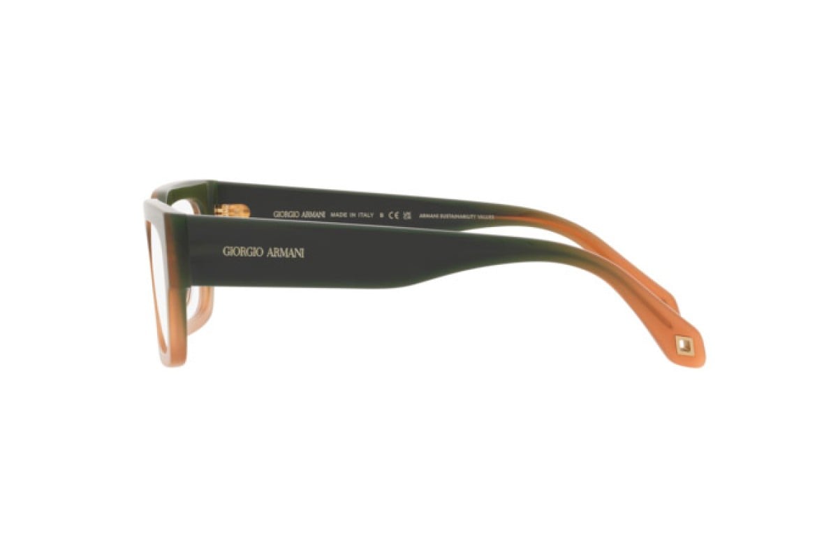 OCCHIALE DA VISTA UOMO | GIORGIO ARMANI AR 7243U - 5982 SFUMATURA VERDE-MARRONE - CALIBRO 51